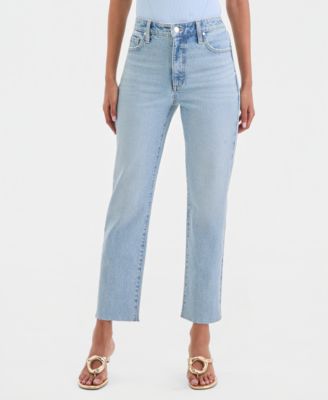 Women's High-Rise Straight Ankle Jeans