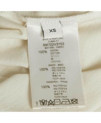 Men's White Logo Band Trim Jersey T-Shirt