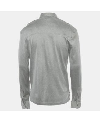 Men's Cotton Long Sleeve Polo T-Shirt