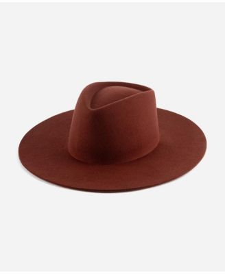 Dakota Wide Brim Felt Hat with Triangle Crown