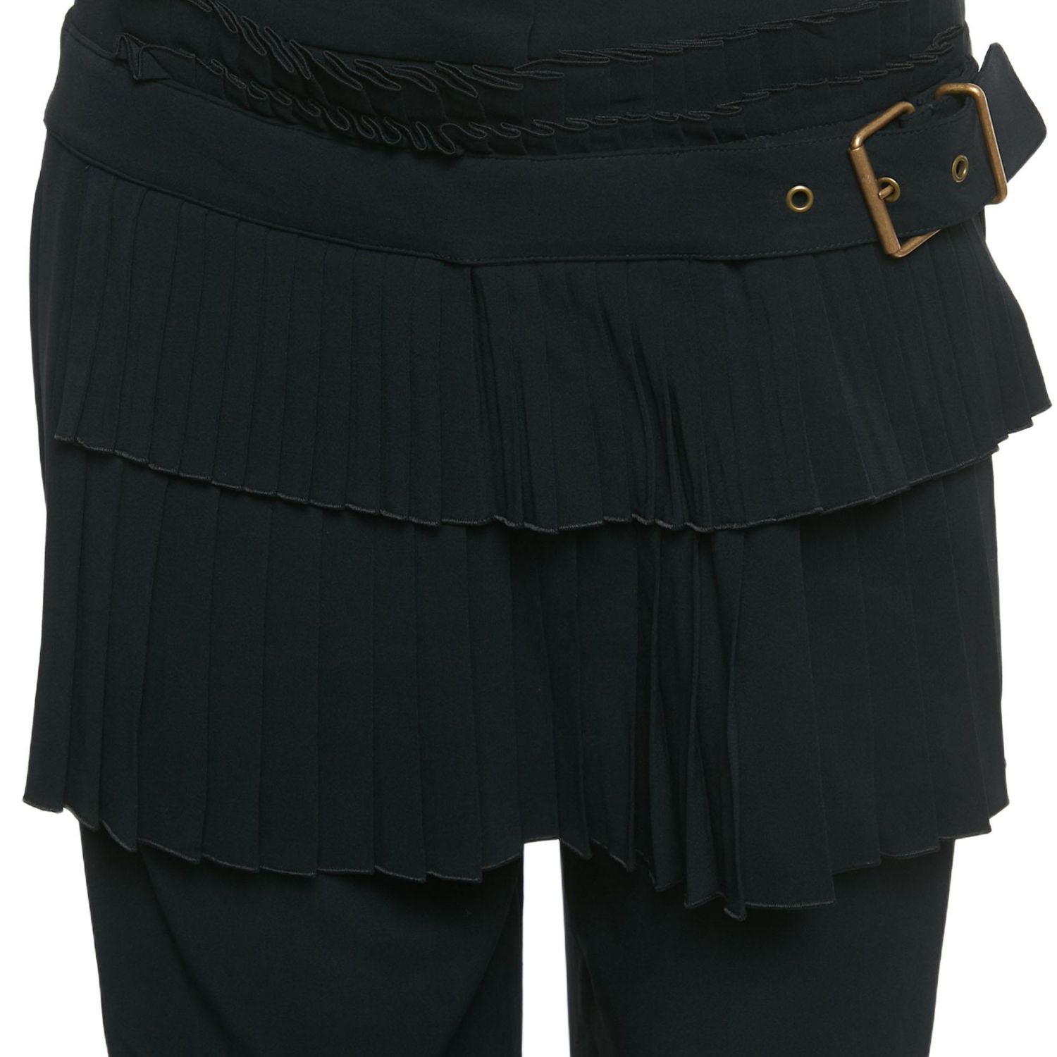 Women's Crepe Pleated Detail Trousers