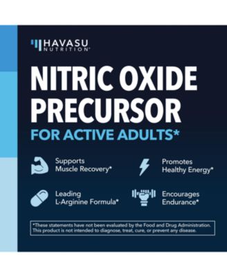 L-Arginine Capsules for Men's Stamina, Endurance & Performance, 60ct