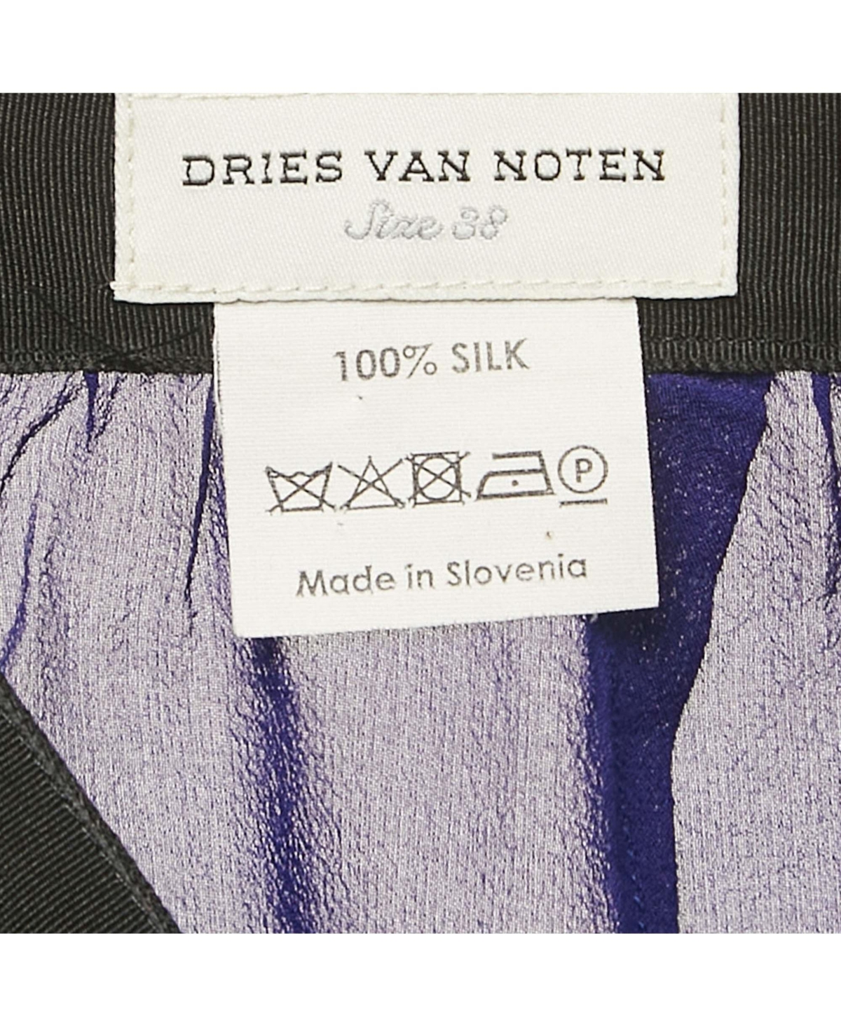 Pre-Owned Dries Van Noten Women's Silk Sheer Trousers