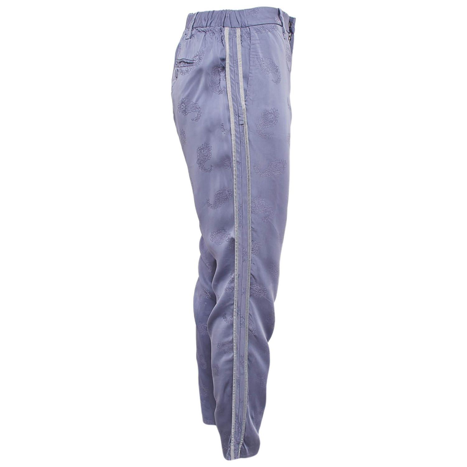Women's Floral Jacquard Trousers