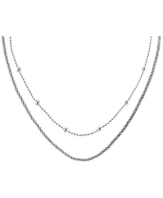 Layered Chain Ball Necklace Gift Set