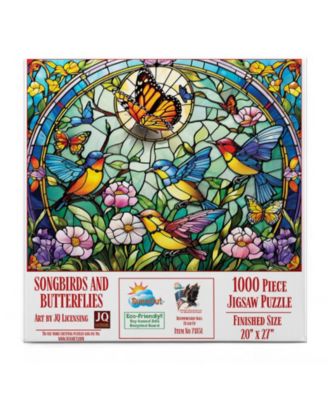 Songbirds and butterflies 1000 piece Jigsaw Puzzle for Adults