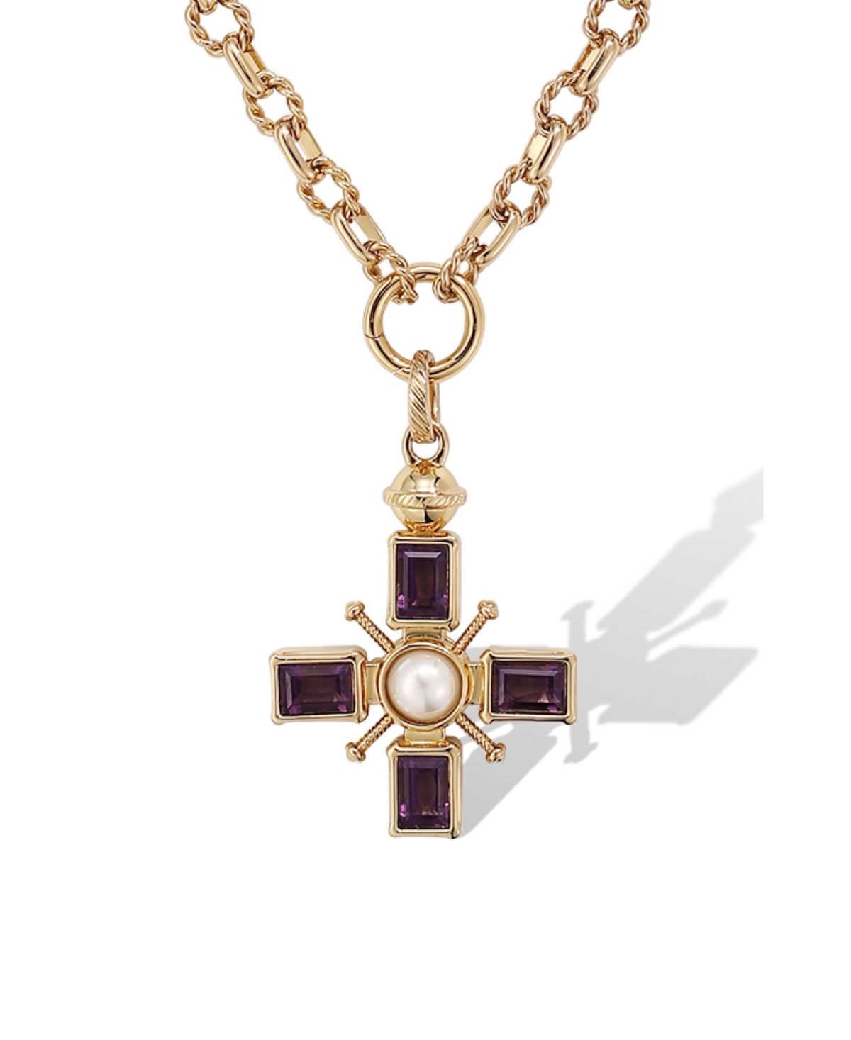 Retro Chic Byzantine Cross Necklace