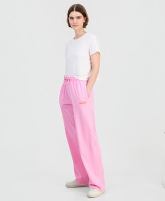 Juniors' Cotton Luxe Surf Relaxed Track Pants