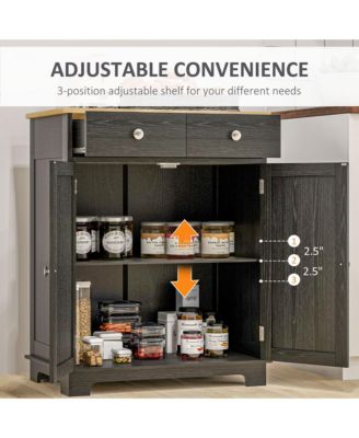 Buffet Cabinet, Bar Cabinet with 2 Drawers,