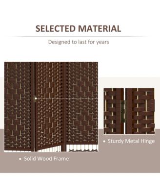 6 Panel Room Divider, Folding Screen, 5.6',