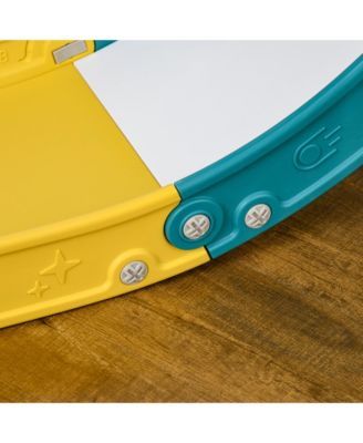 5 in 1 Toddler Slide with Basketball Hoop for 1-3 Years Olds,