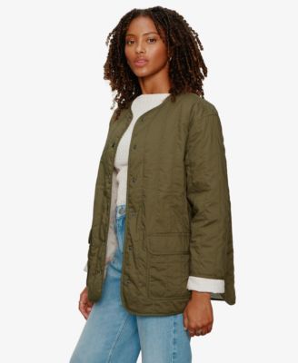 Women's Reversible Snap-Front Quilted Jacket
