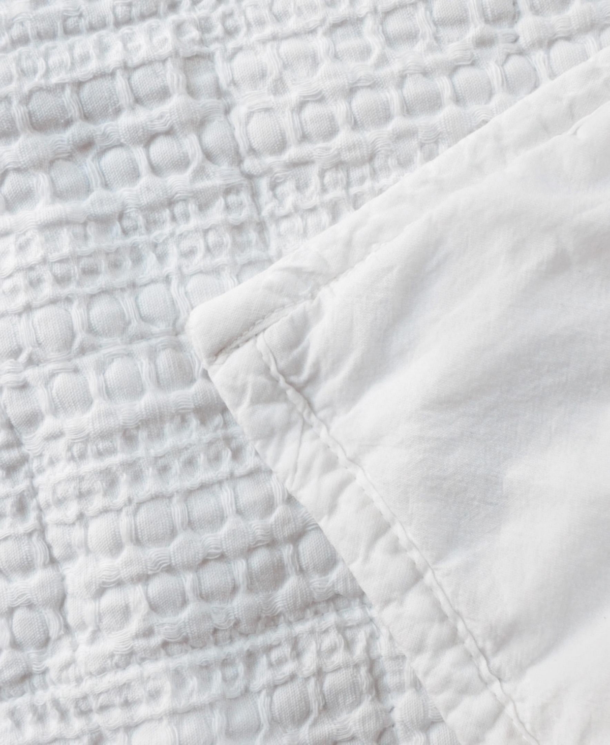 Linery & Co. 3-Pc. 100% Cotton Honeycomb Waffle Garment Washed Quilt Set