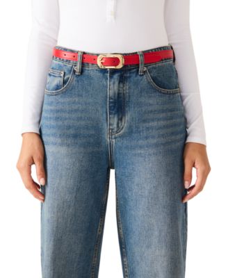 Women's Faux Suede 3-Pc Wide Reversible Belt