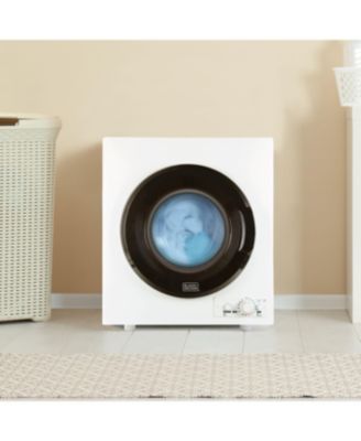 BLACK+DECKER BCED26 Compact Dryer for Standard Wall Outlet, Small, 5 Modes, Load Volume 8.8 lbs