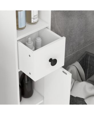 Bathroom Storage Cabinet w/ Shelves, Toilet Paper Cabinet,