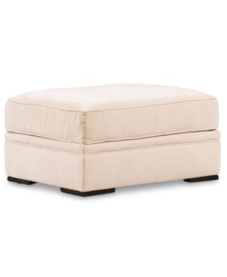 Teddie 32" Plush Fabric Ottoman