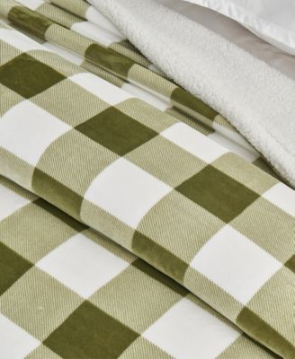 Velvet Plush Reversible Sherpa Throw Blanket