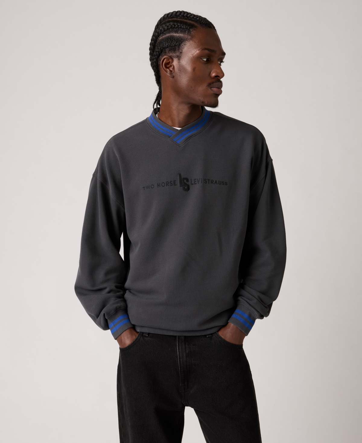 Levi's Men's V-Neck Long-Sleeve Sweatshirt