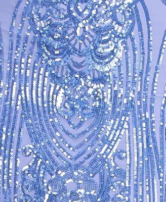 Juniors' Sequin Detail V-Neck Dress