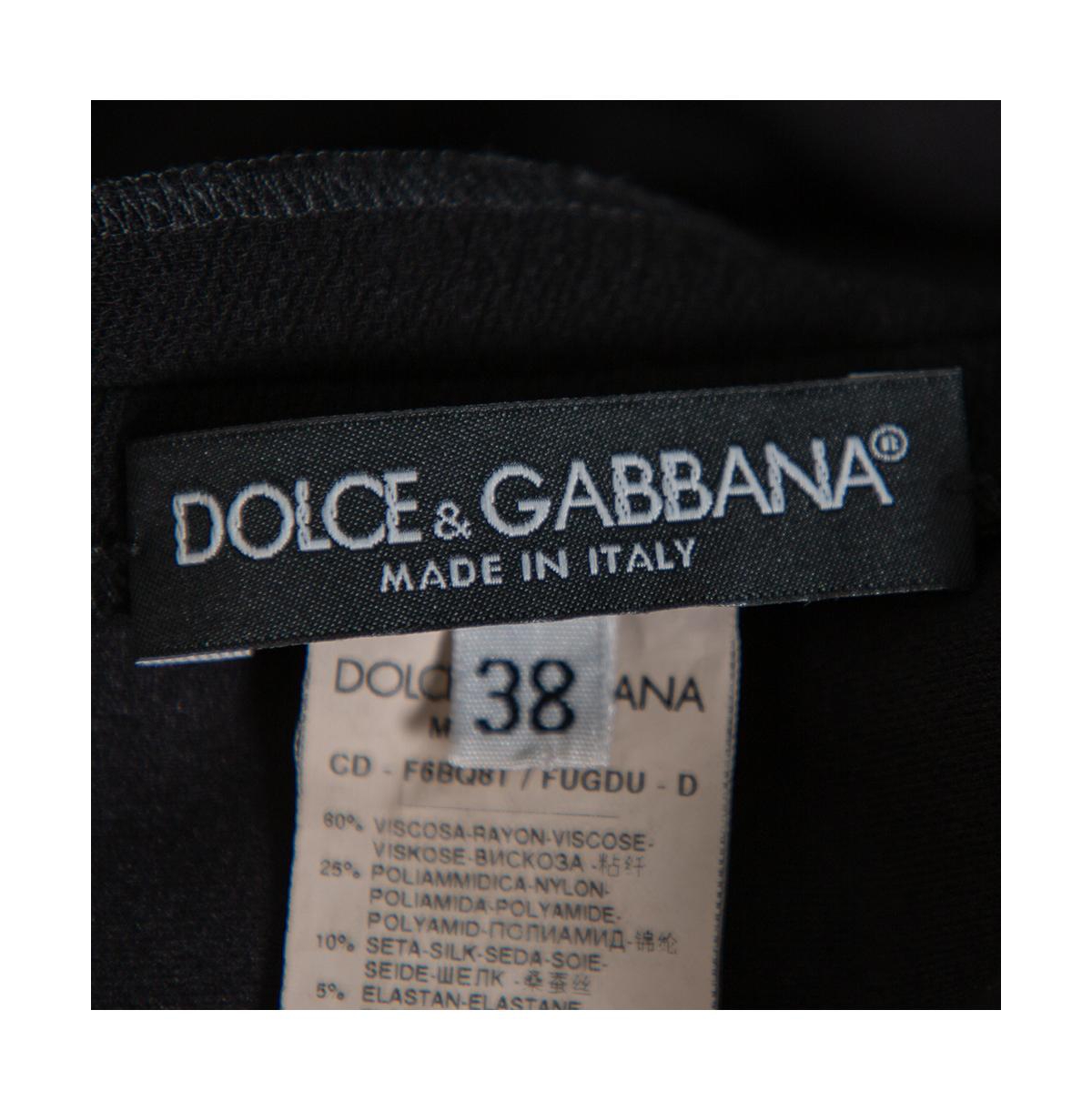 Pre-Owned Dolce & Gabbana Women's Crepe Sleeveless Shift Dress