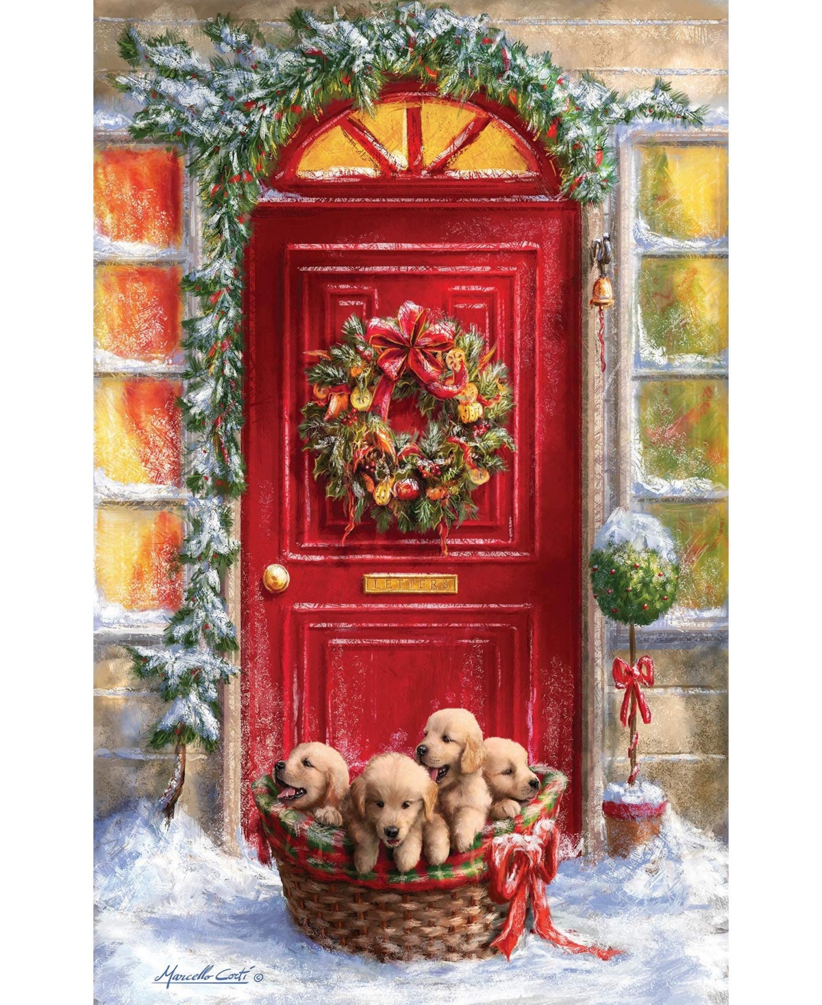 SunsOut Gift Basket 500 piece Jigsaw Puzzle for Adults Christmas