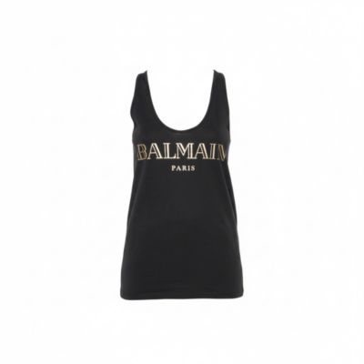 Women's Cotton Logo Printed Tank Top