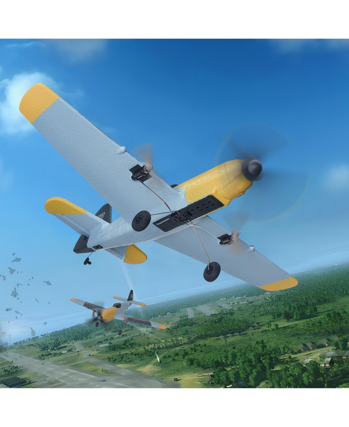 Hongge Rc Airplane 3-Channel with Gyro Stabilizer Ready to Fly