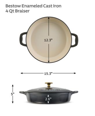 Cast Iron 4-Quart Braiser with Lid