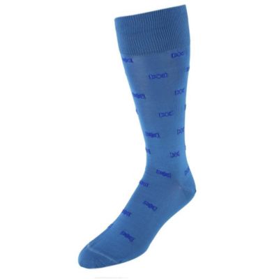 Men's Dapper Bow Tie Novelty Mid Calf Mercerized Cotton Socks (1 Pair)