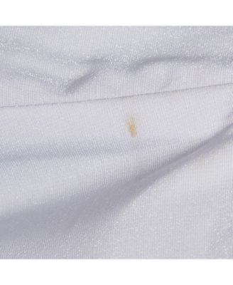 Women's Blue Crepe Ruffled The Lovestruck Crop Top