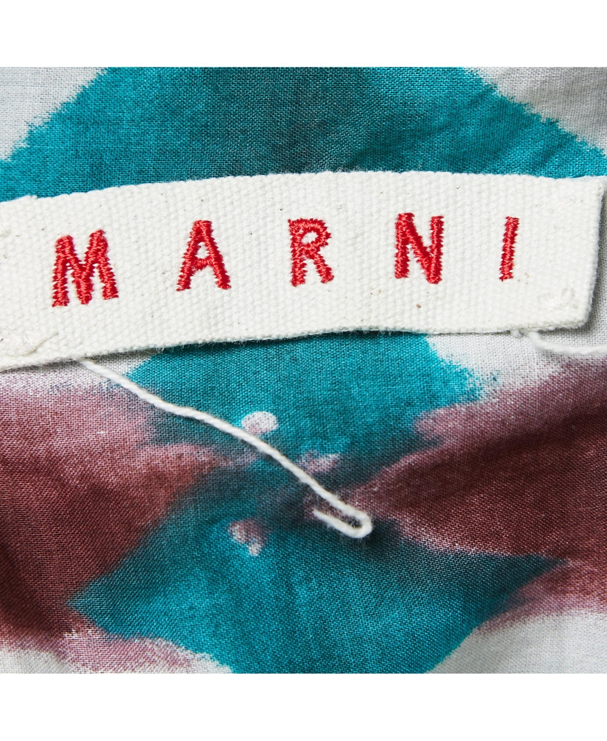 Pre-Owned Marni Women's Green Tye Dye Printed Cotton Sleeveless Top