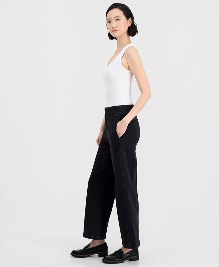Petite High-Rise Wide-Leg Jeans - thumbnail 6