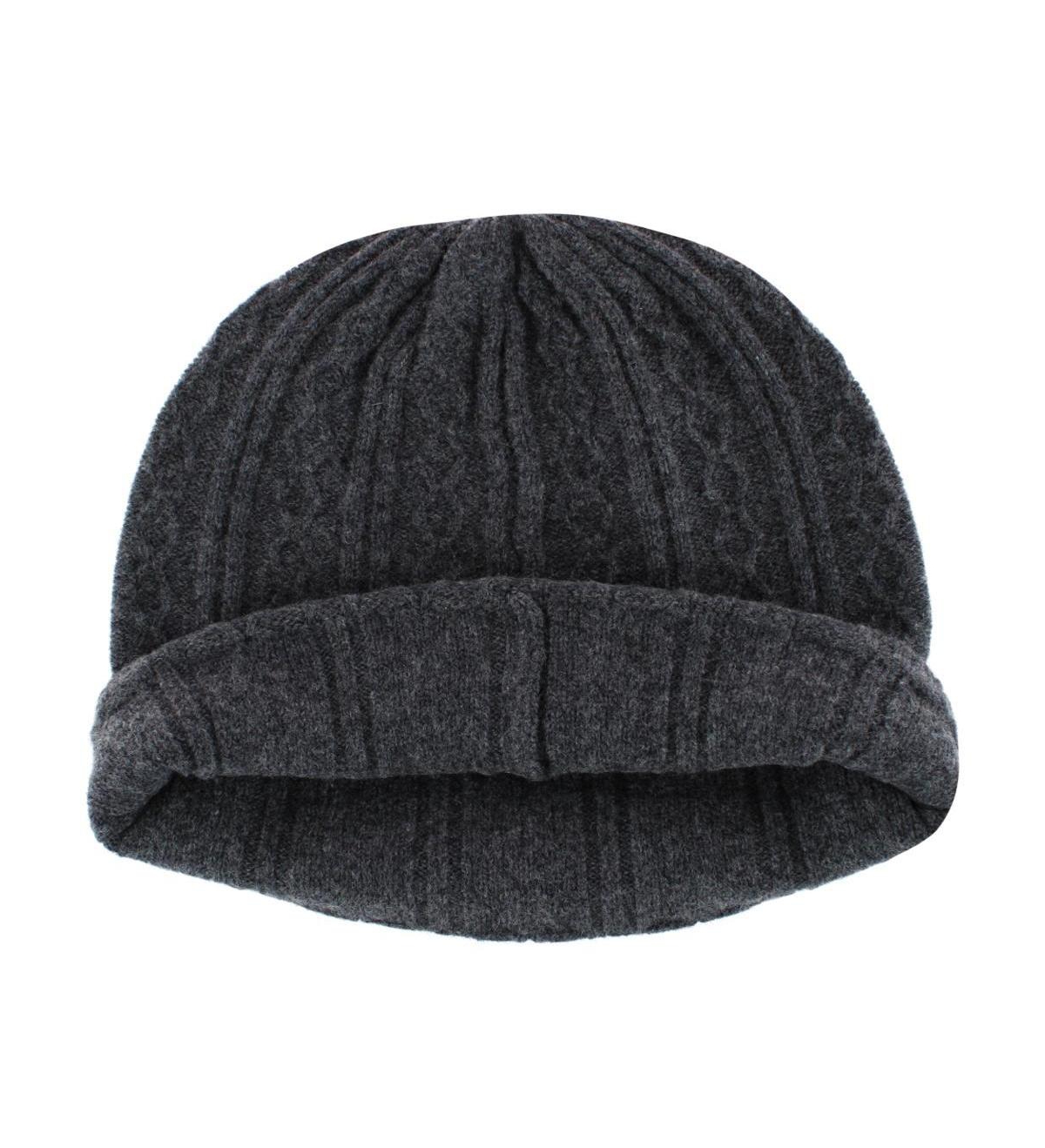 Trafalgar Men's The Windsor Merino Wool Cable Knit Beanie