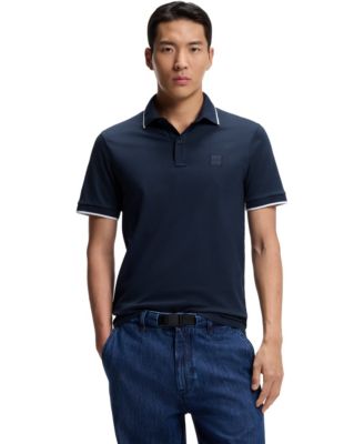 Men's Stretch-Cotton Piqu&eacute; Slim-Fit Polo Shirt
