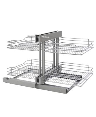 18" Blind Corner Kitchen Cabinet Organizer w/ Soft-close, 5PSP-18SC-CR