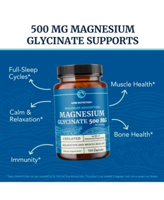 Magnesium Bisglycinate (500mg) Capsules, 120ct