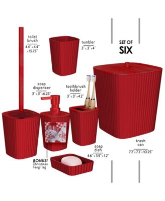 Complete Holiday Bathroom Decor & Accessory Set