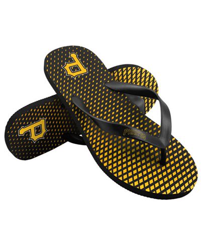 Forever Collectibles Pittsburgh Pirates High End Flip Flops