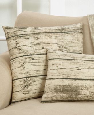 Printed Wood Poly Filled Decorative Pillow, 20" x 20"