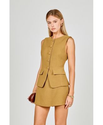 Women's Vest Skort Romper