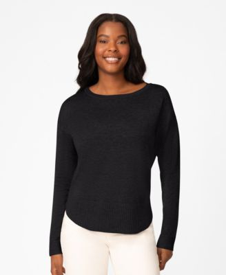 Women's Round Hem Pull-On Sweater