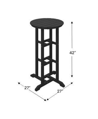Outdoor Patio Bar Height Table and Bar Stool 4-Piece Dining Set