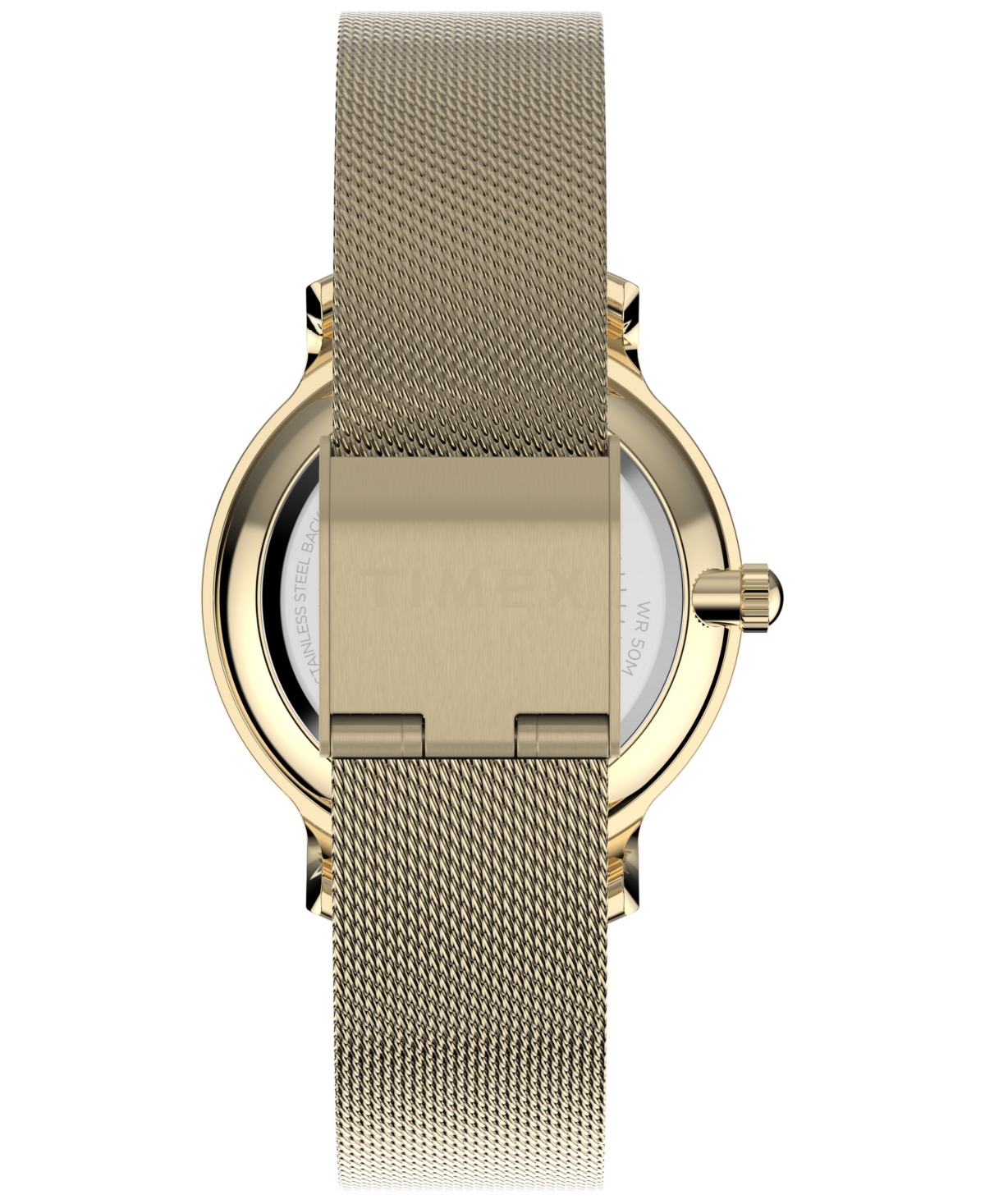Timex Women's Quartz Analog Gold-tone Stainless Steel Watch, 31mm In Gold
