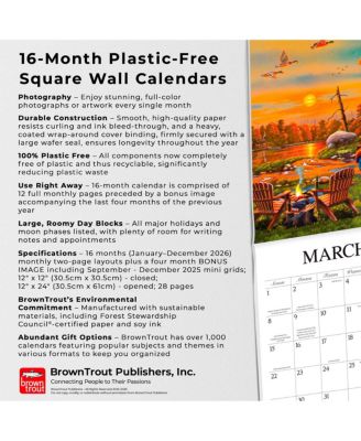 Hopper Studios Vintage Country | 2026 12 x 24 Inch (Hanging) Monthly Square Wall Calendar | Featuring the Artwork of Geno Peoples | Plastic-Free.