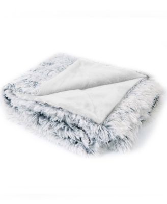 Soft and Fuzzy Reversible Shaggy Throw, 60" x 70"