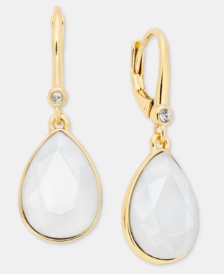 Dynamic Teardrop Stone Drop Earrings