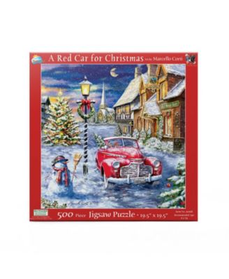 A Red Car for Christmas 500 piece Jigsaw Puzzle for Adults Christmas