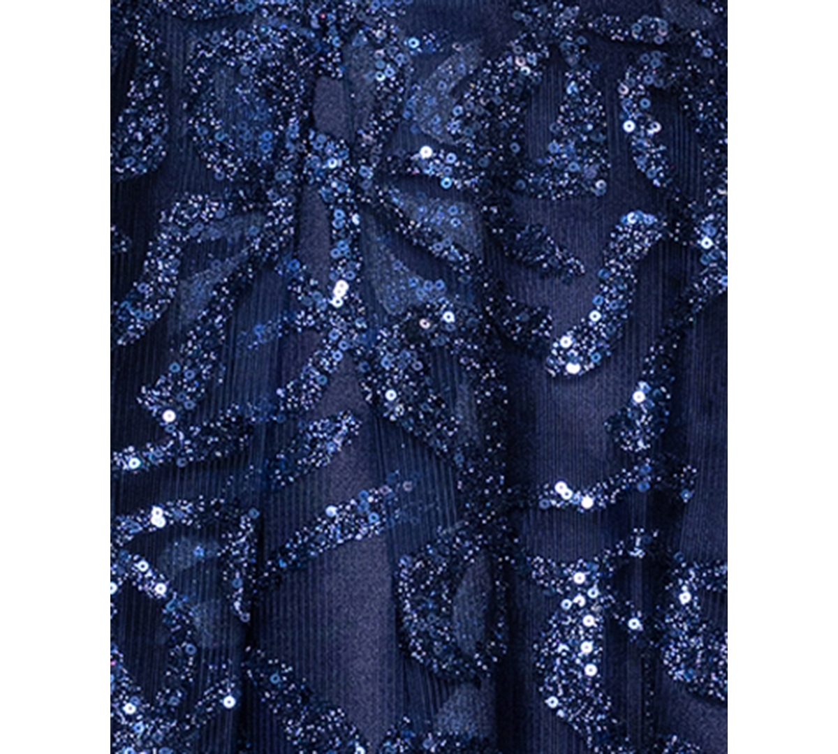 Blondie Nites Juniors' Bow Glitter Pattern Square Neck Ballgown