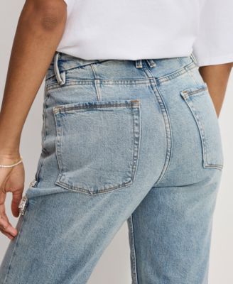 Women's Icon Straight Diamond Details Jeans